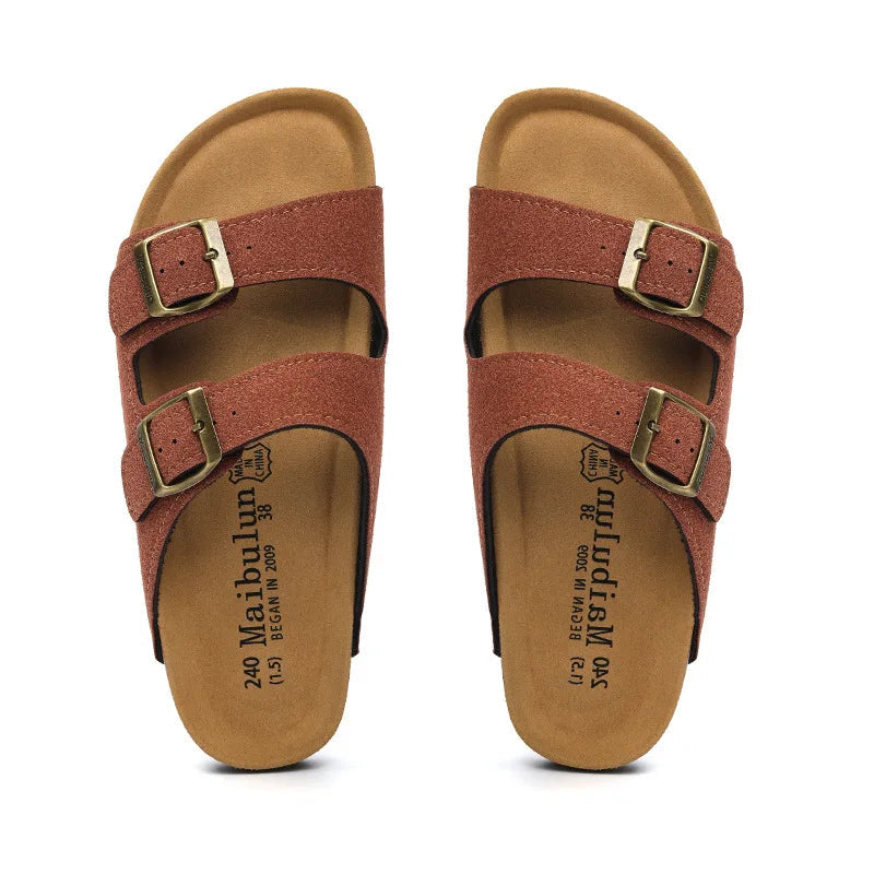 Kavan&Co Suede Arizona Sandals - Chestnut - photo 2