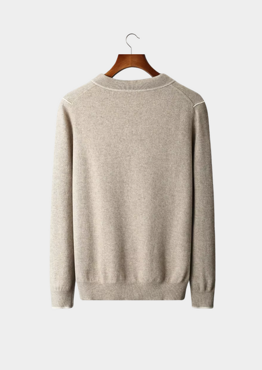 Premium Cashmere Two Tone Button Polo - photo 2