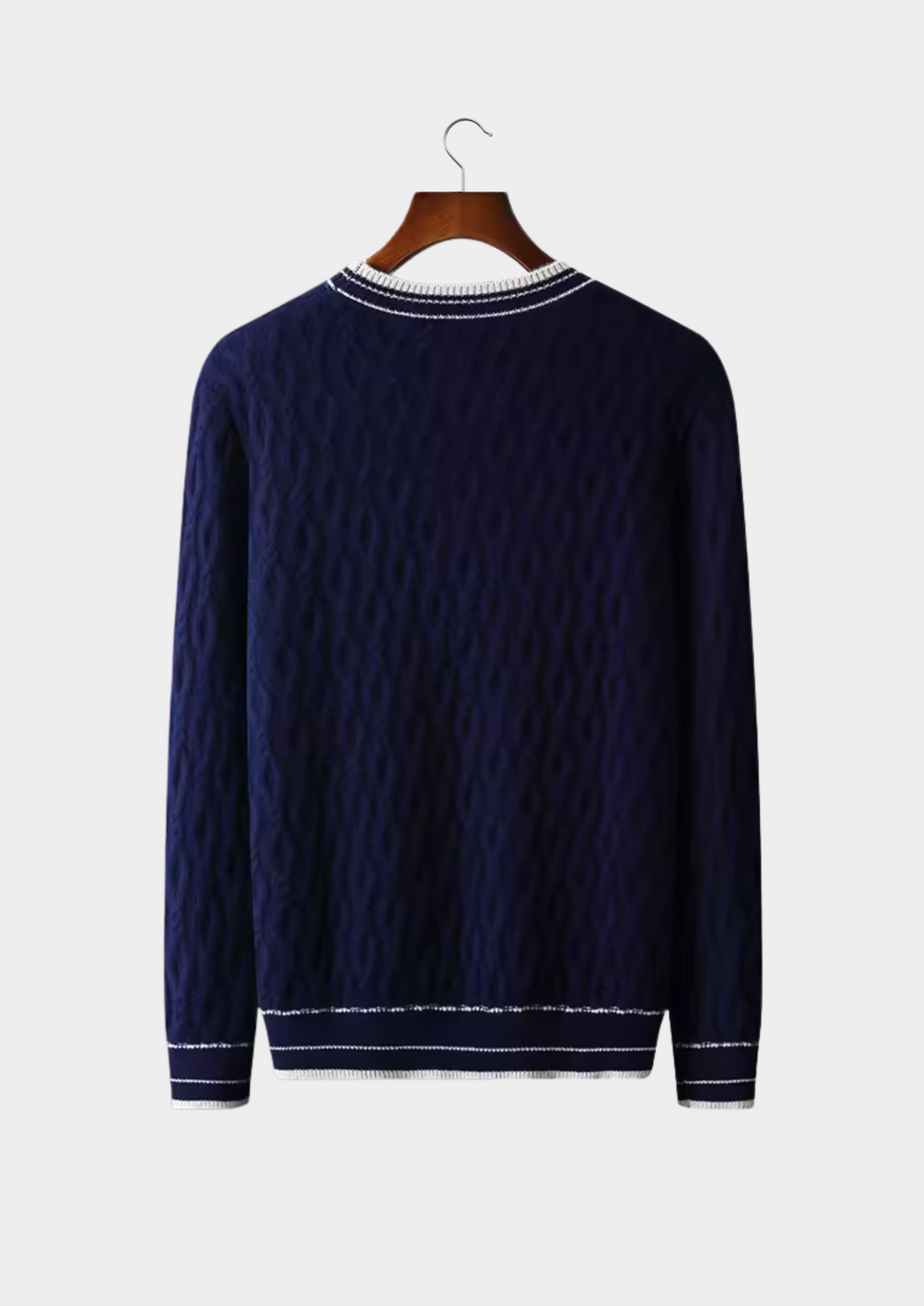 Pure Extra-Fine Merino Wool Jacquard Crewneck - photo 5