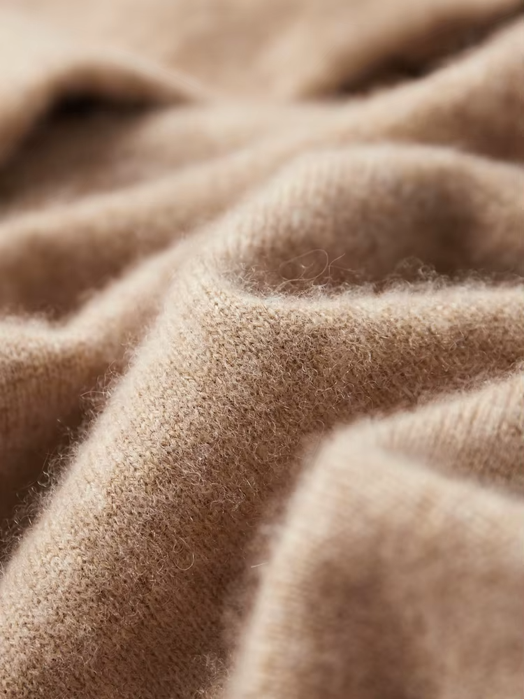 Pure Extra-Fine Merino Wool Beige Leisure Hoodie - photo 10