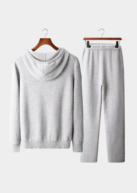 Pure Extra-Fine Merino Wool Light Gray Savro Set - photo 2