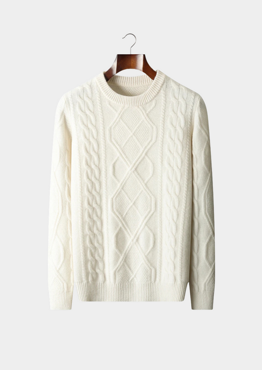 Pure Extra-Fine Merino Wool Wintertime Crewneck - photo 2