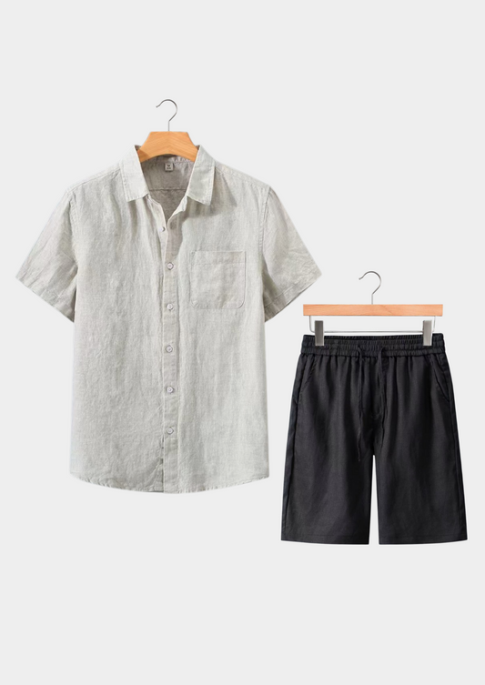 Dolcevita Shortsleeve Summer Set - Beige - photo 2