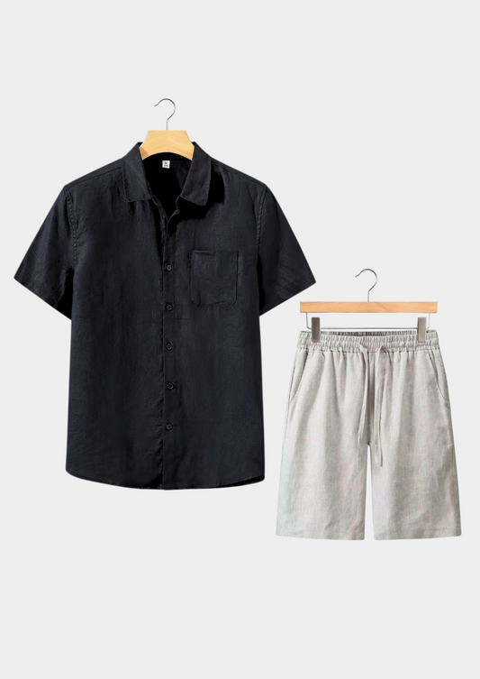 Dolcevita Shortsleeve Summer Set - Black - photo 2
