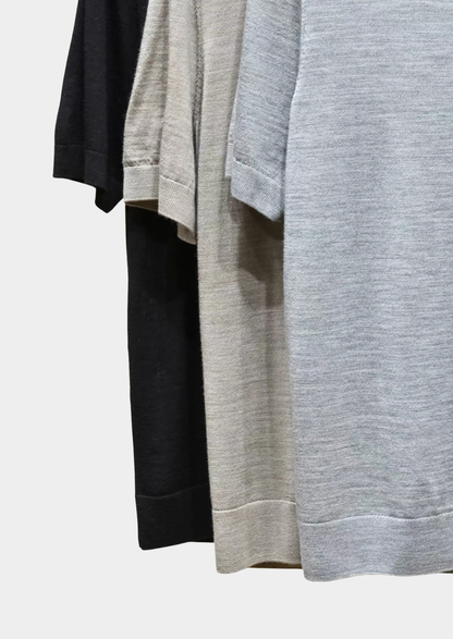 Ellis Light Gray Lightweight Polo Shirt - photo 7