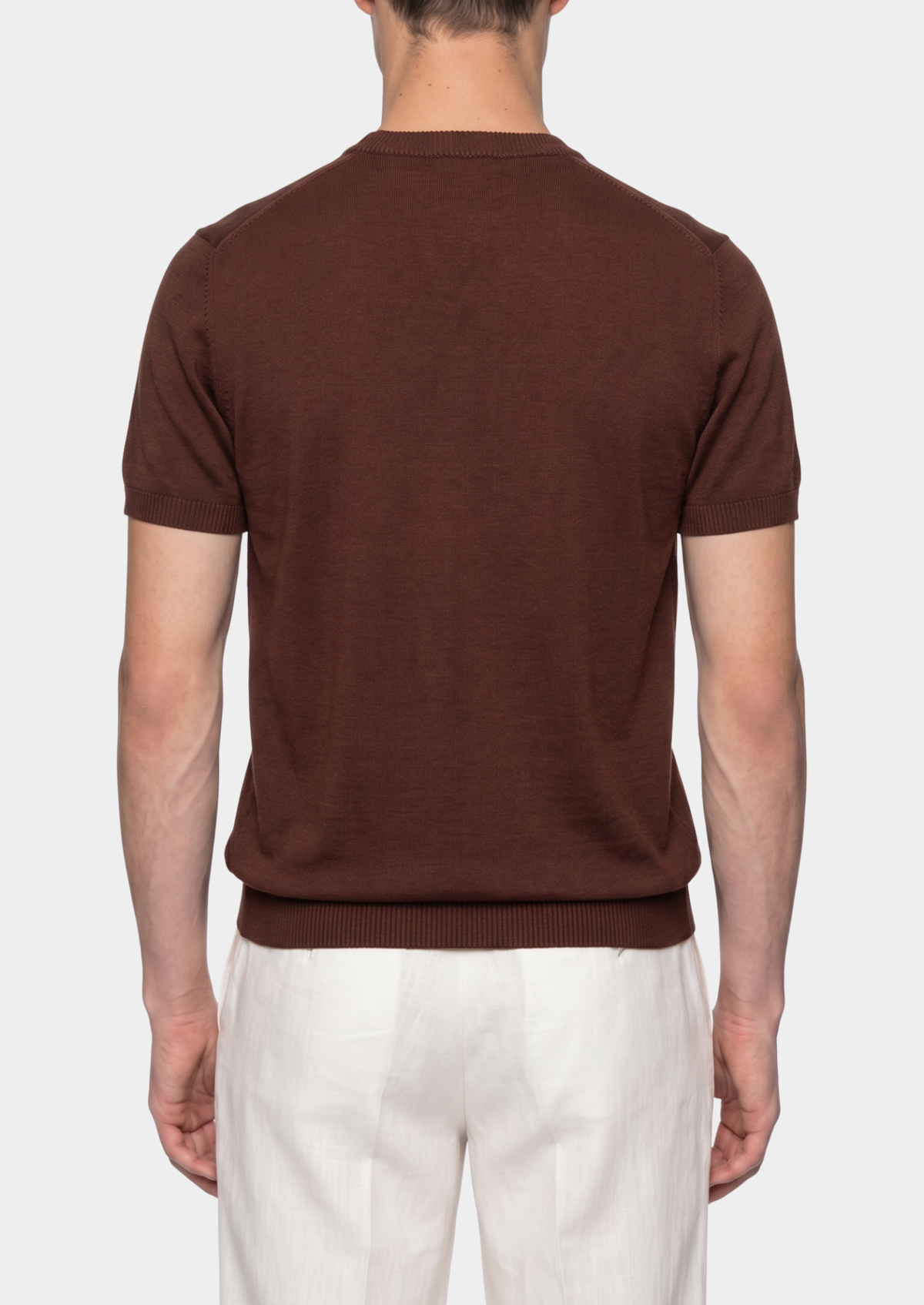 Essential Coffee Knitted Crewneck T-Shirt - photo 3