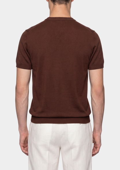 Essential Coffee Knitted Crewneck T-Shirt - photo 3