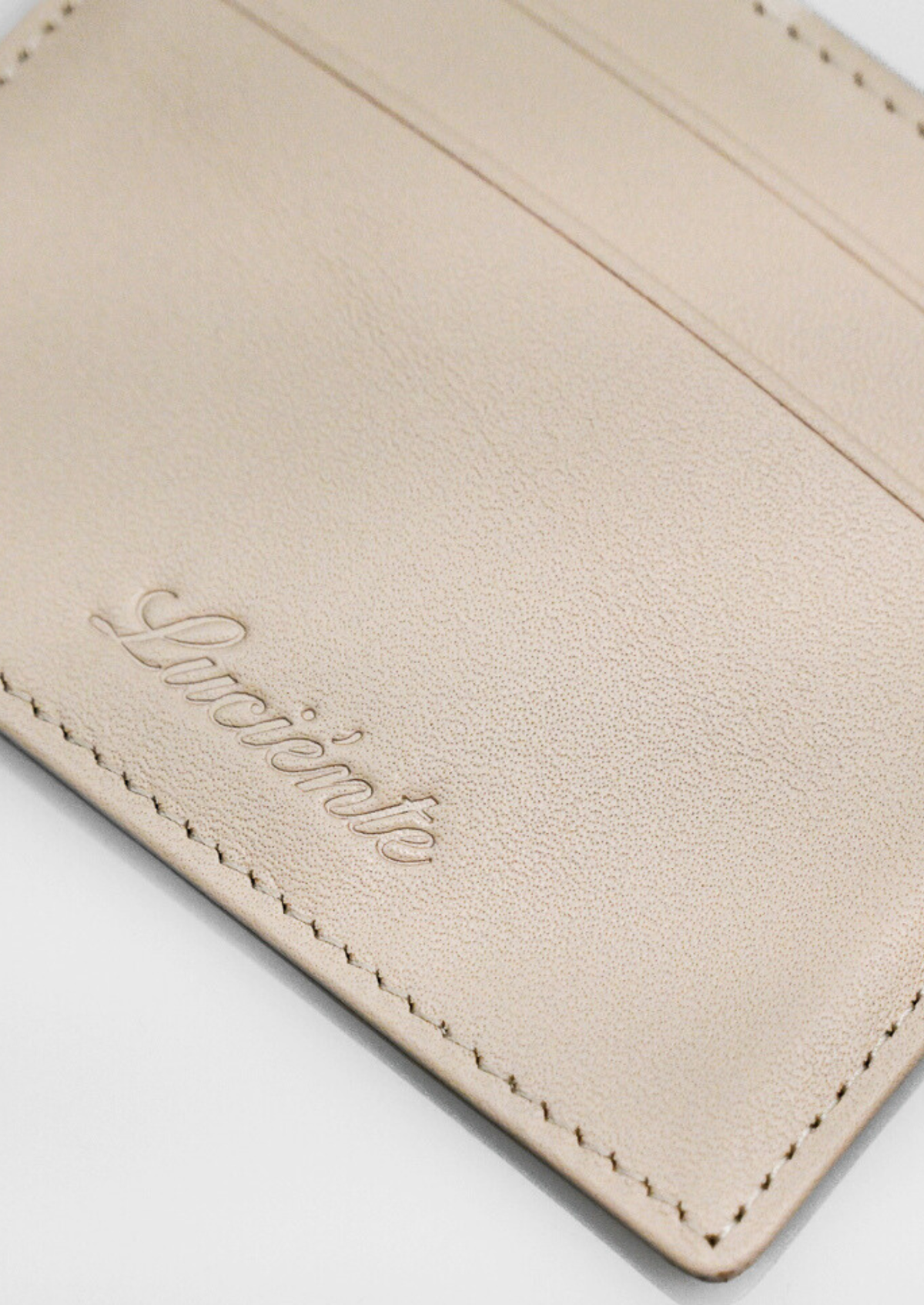 Essential Calfskin Leather Cardholder - Taupe - photo 2