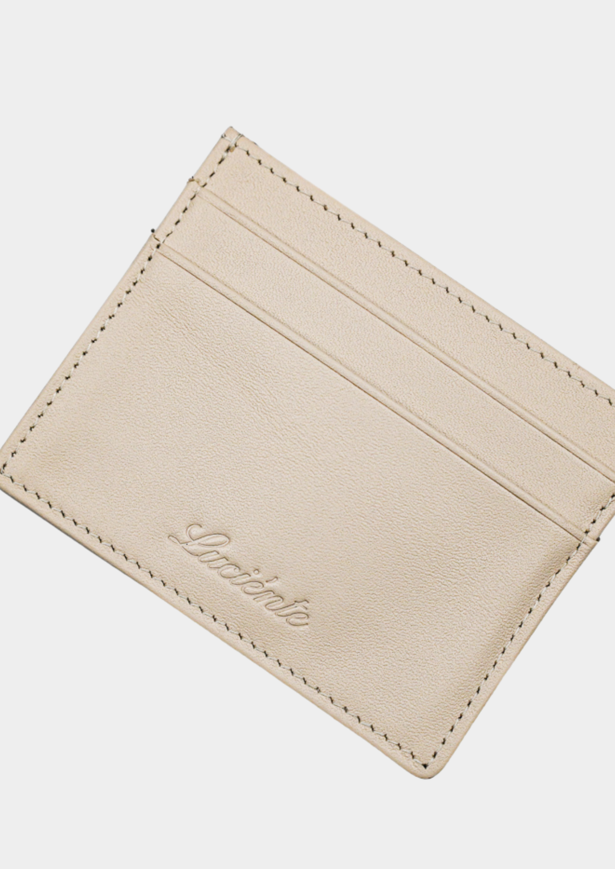 Essential Calfskin Leather Cardholder - Taupe - photo 4