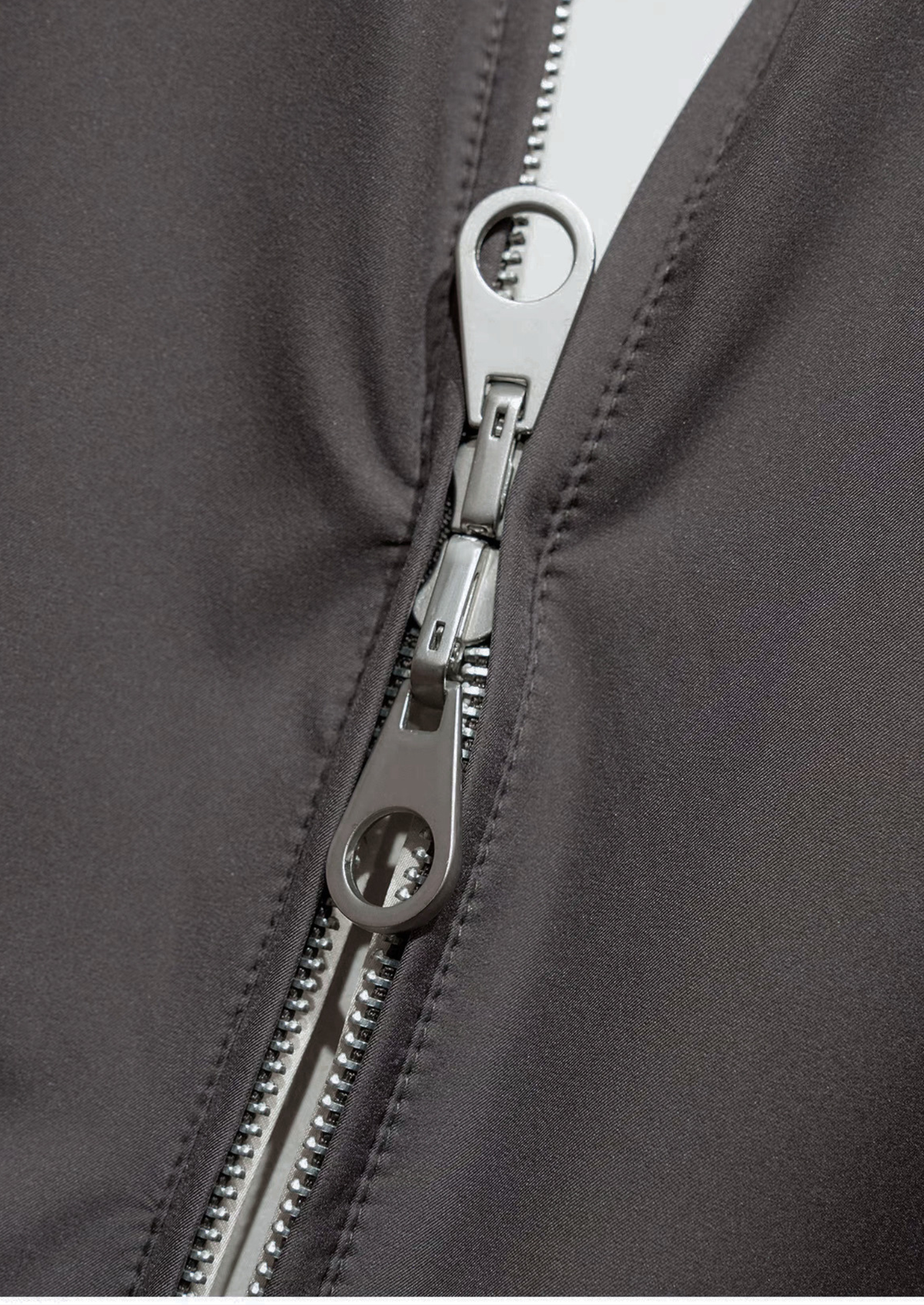 Fog Gray Technical Windbreaker Jacket - photo 3