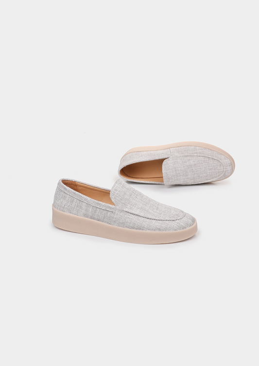 Gray Linen City Loafers - photo 2