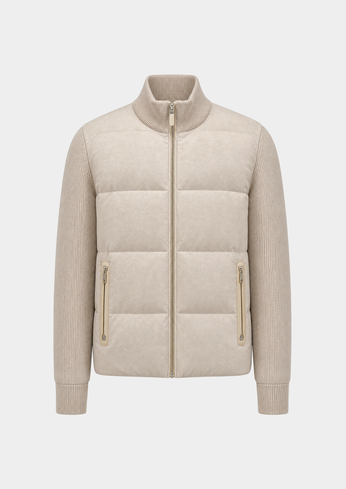 Ivory Urban Hybrid Bomber Jacket