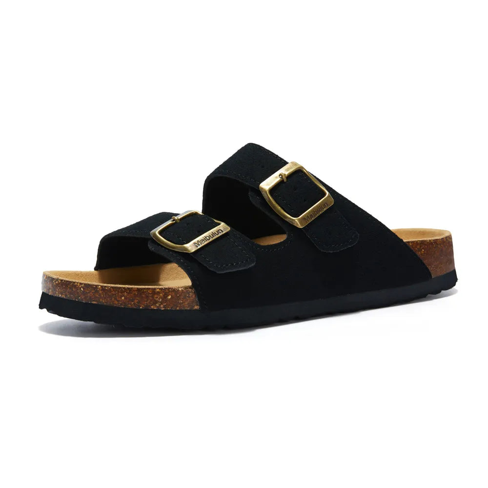 Kavan&Co Suede Arizona Sandals - Black
