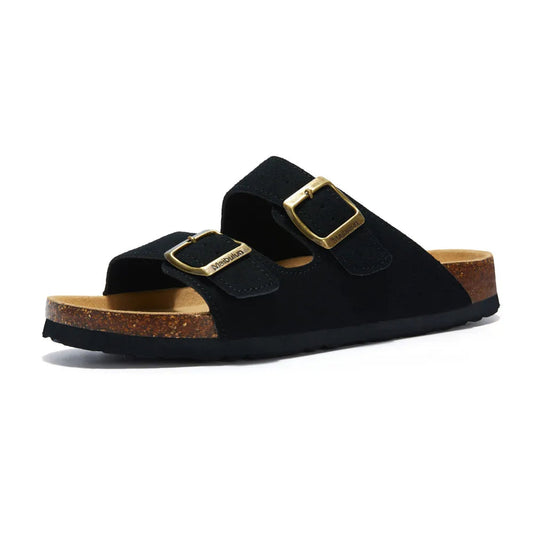 Kavan&Co Suede Arizona Sandals - Black