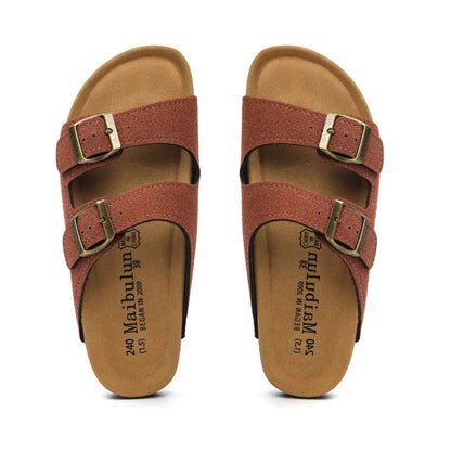 Kavan&Co Suede Arizona Sandals - Chestnut - photo 2