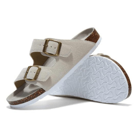 Kavan&Co Suede Arizona Sandals - Cream - photo 2