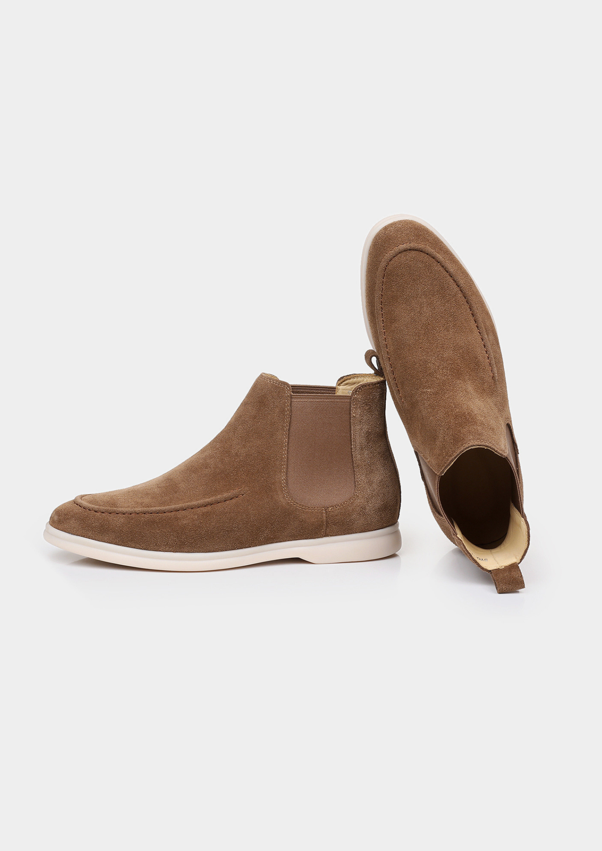 Light Brown Suede Chelsea Boot - photo 2