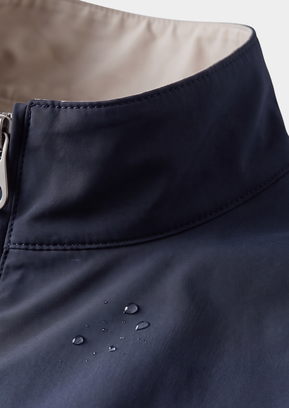 Navy Blue Technical Windbreaker Jacket - photo 3