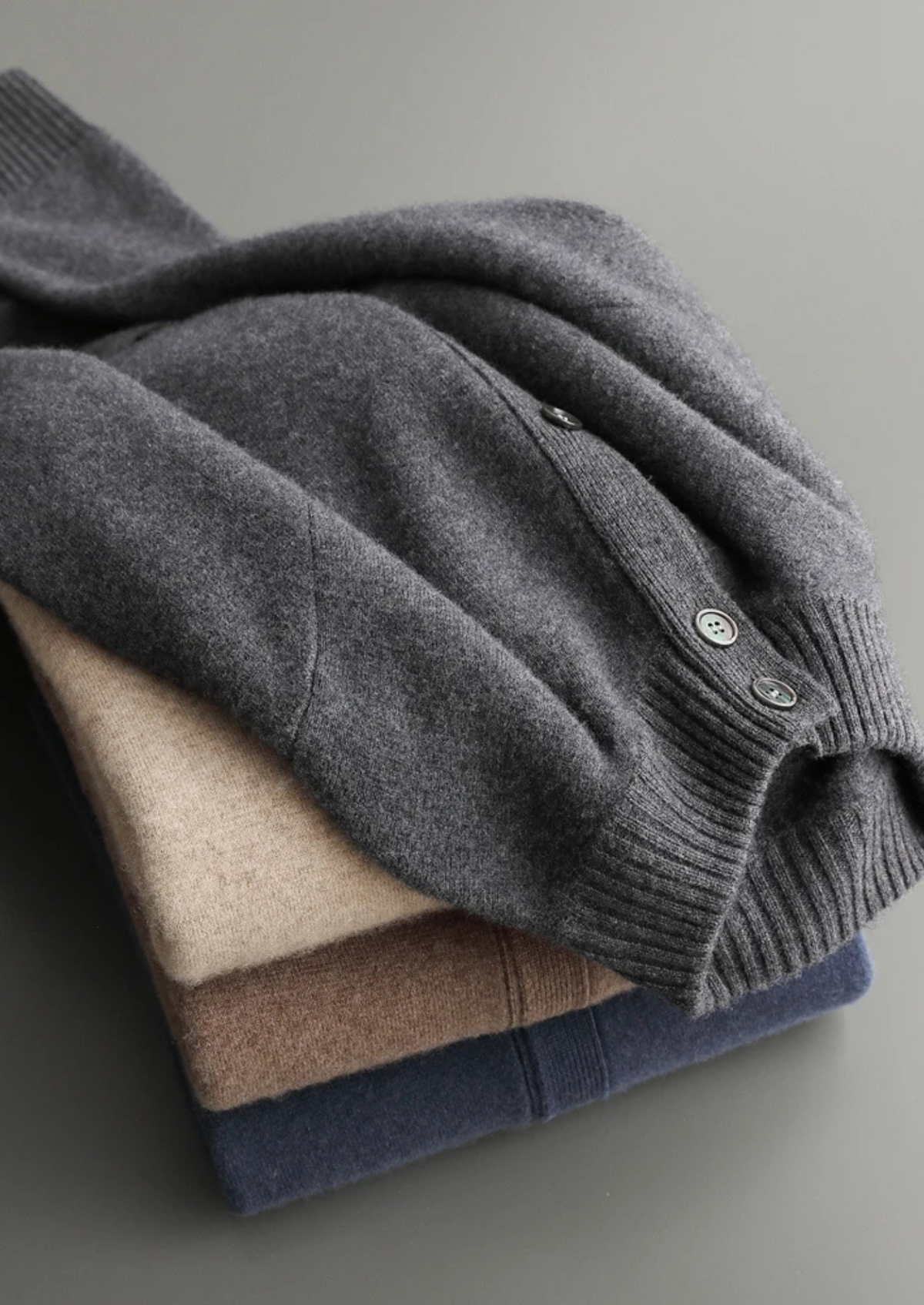 Premium Cashmere Button Cardigan - photo 10