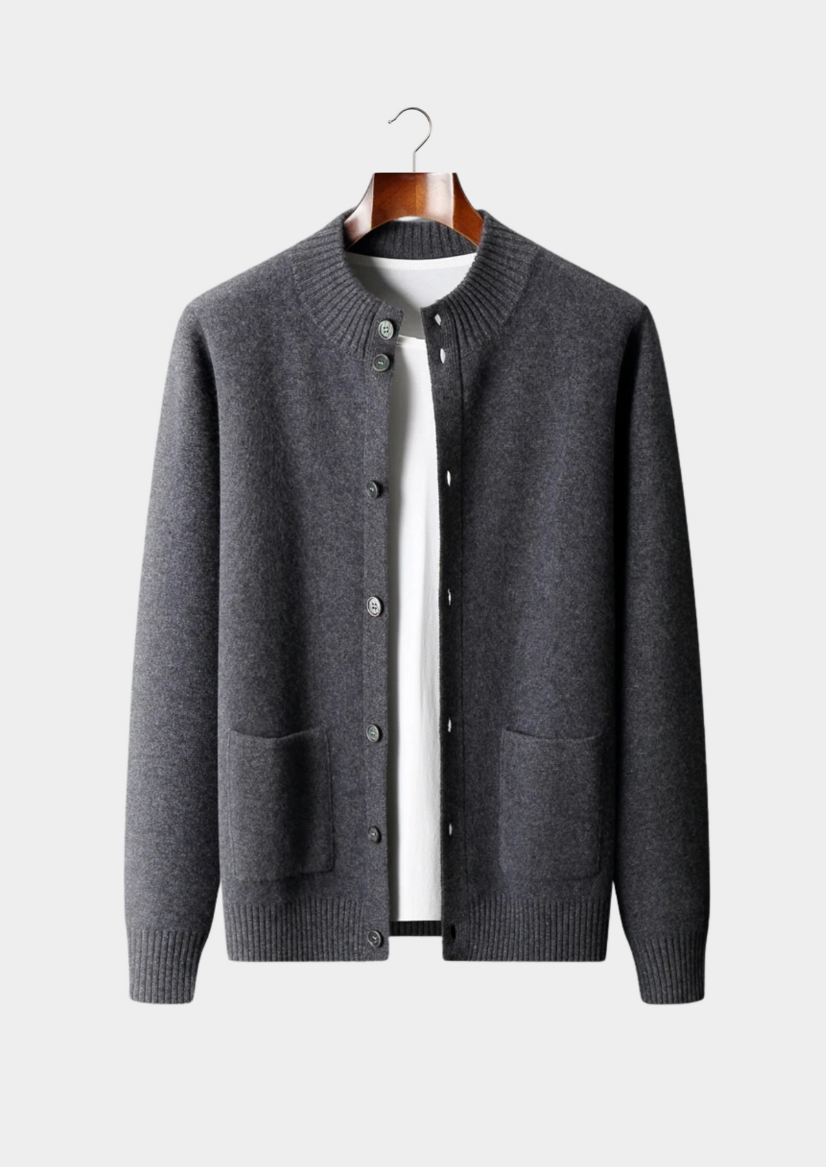 Premium Cashmere Button Cardigan - photo 4