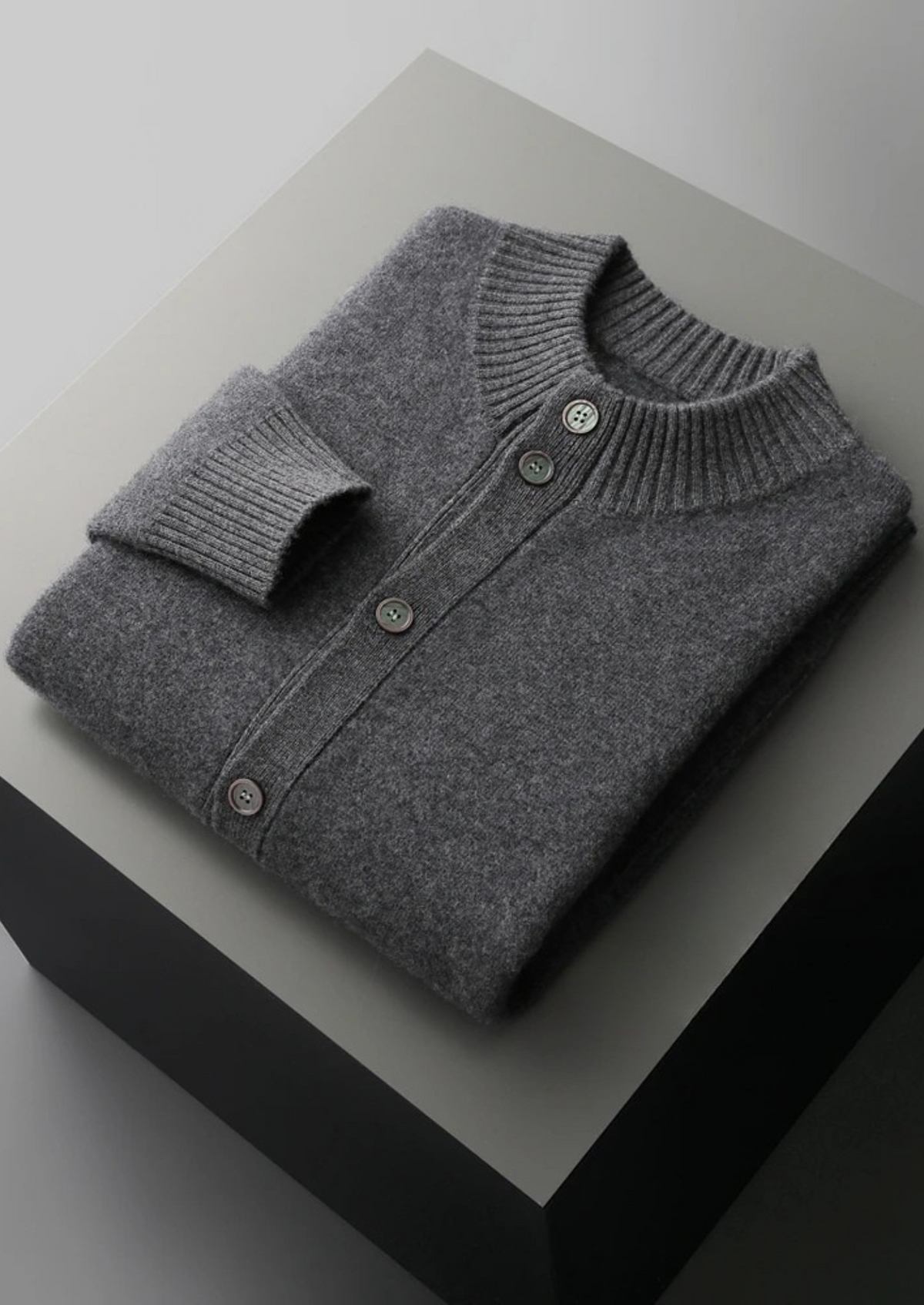 Premium Cashmere Button Cardigan - photo 6