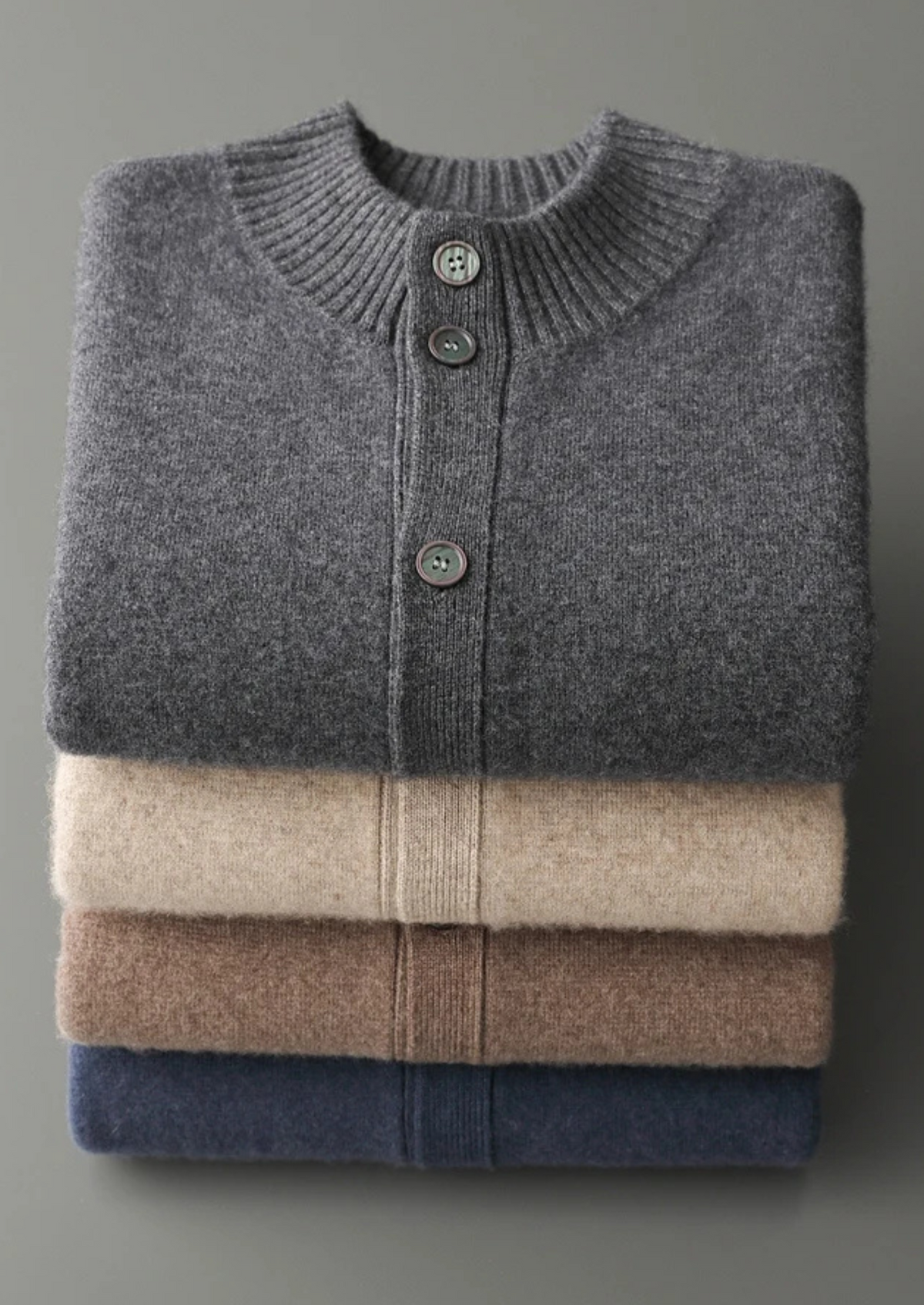Premium Cashmere Button Cardigan - photo 9