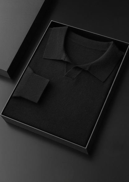 Premium Cashmere Buttonless Sweater Polo - photo 10