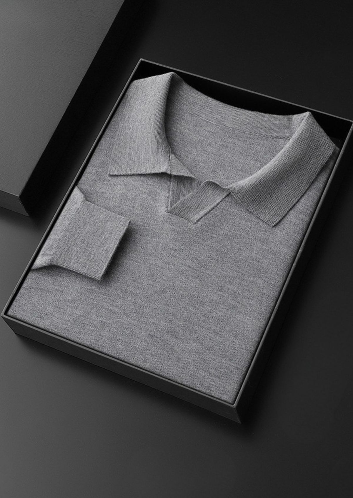Premium Cashmere Buttonless Sweater Polo - photo 3