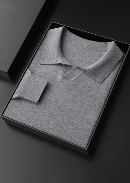 Premium Cashmere Buttonless Sweater Polo - photo 3