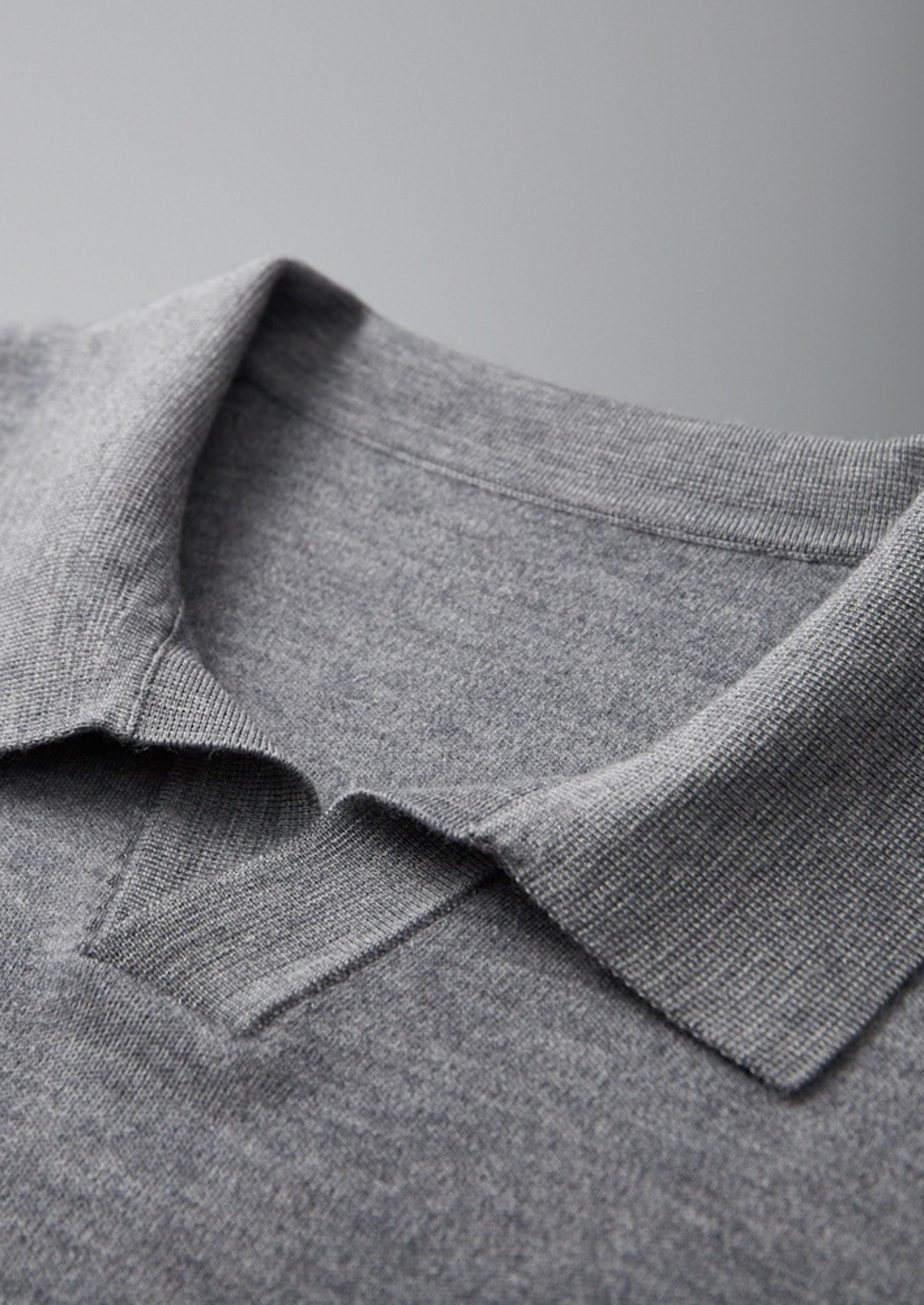 Premium Cashmere Buttonless Sweater Polo - photo 4