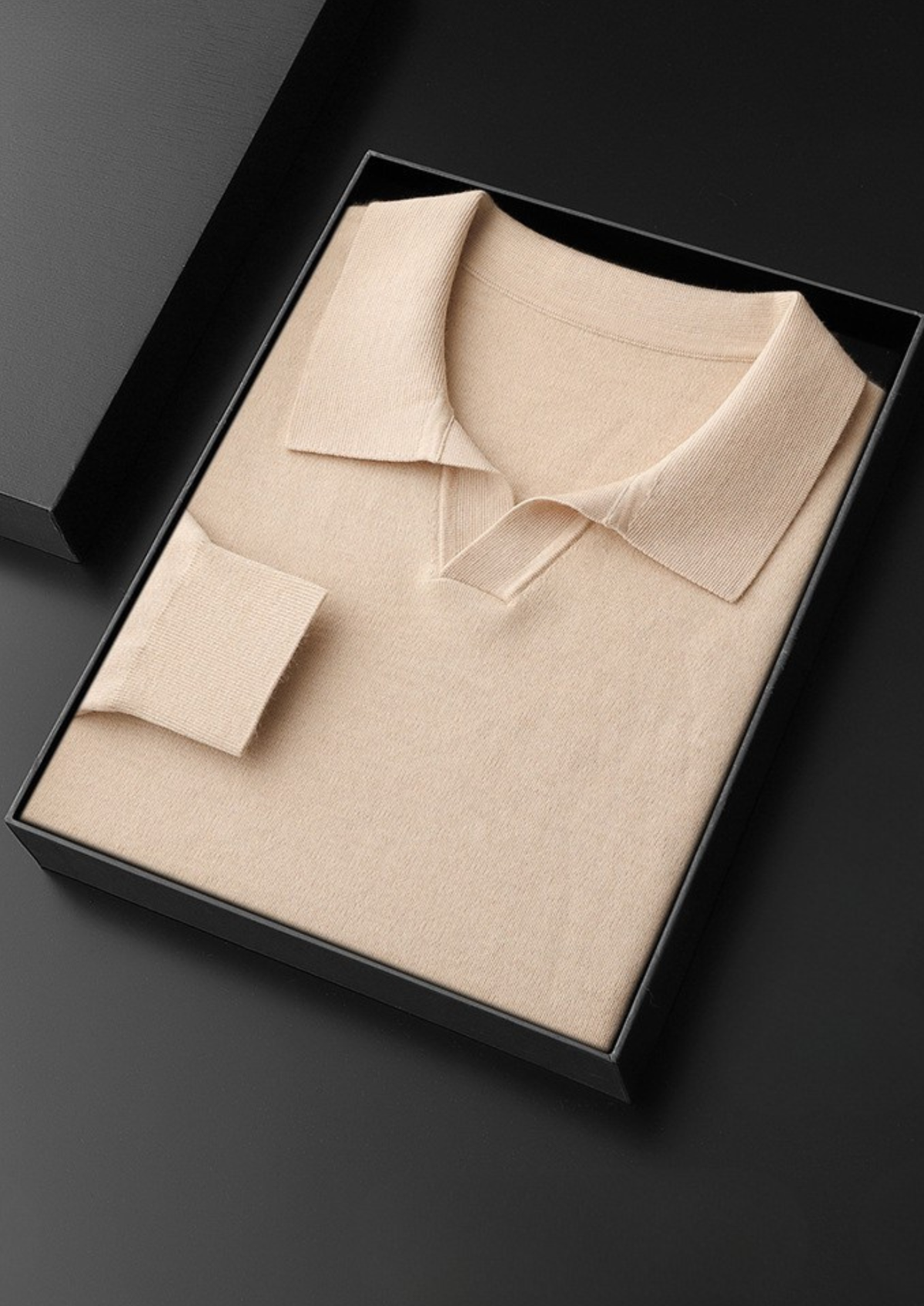 Premium Cashmere Buttonless Sweater Polo - photo 7