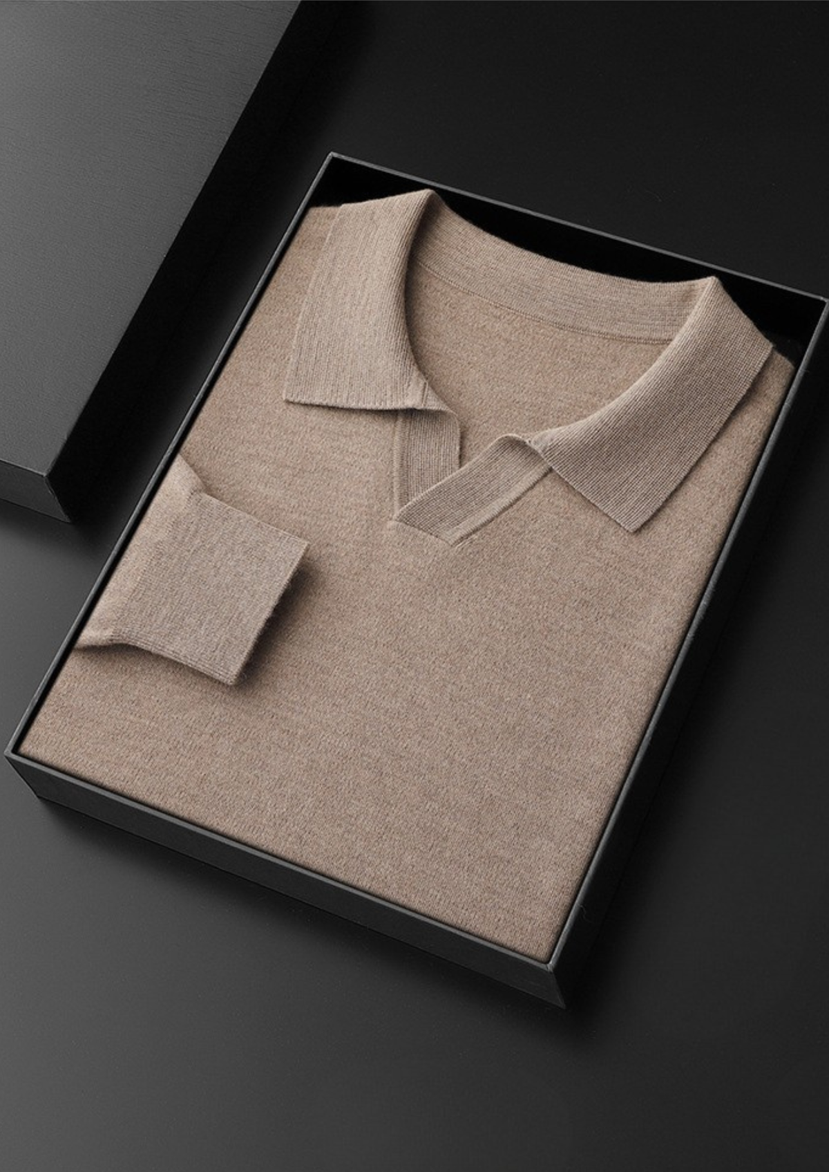 Premium Cashmere Buttonless Sweater Polo - photo 8