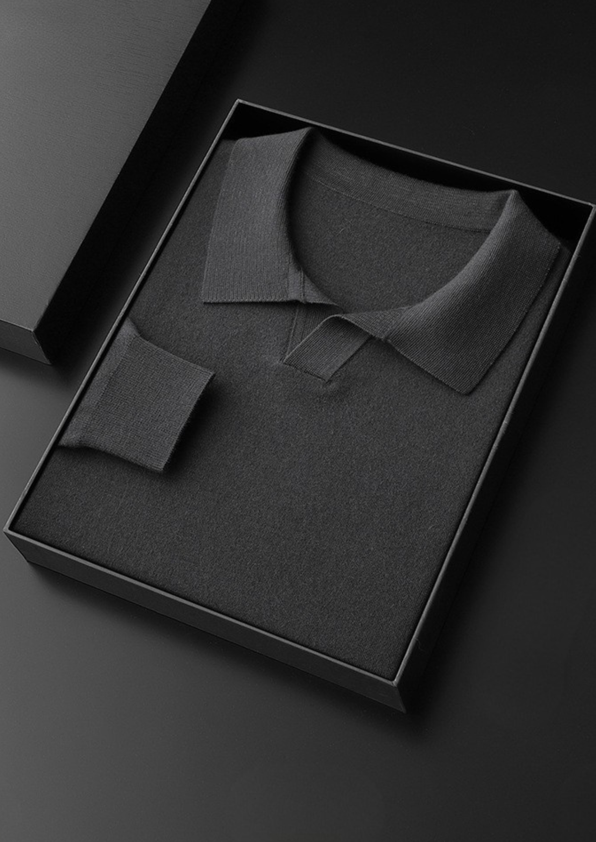 Premium Cashmere Buttonless Sweater Polo - photo 9