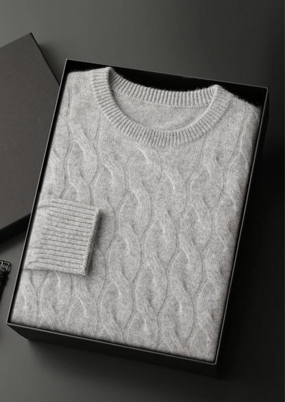 Premium Cashmere Cable Crewneck - photo 15