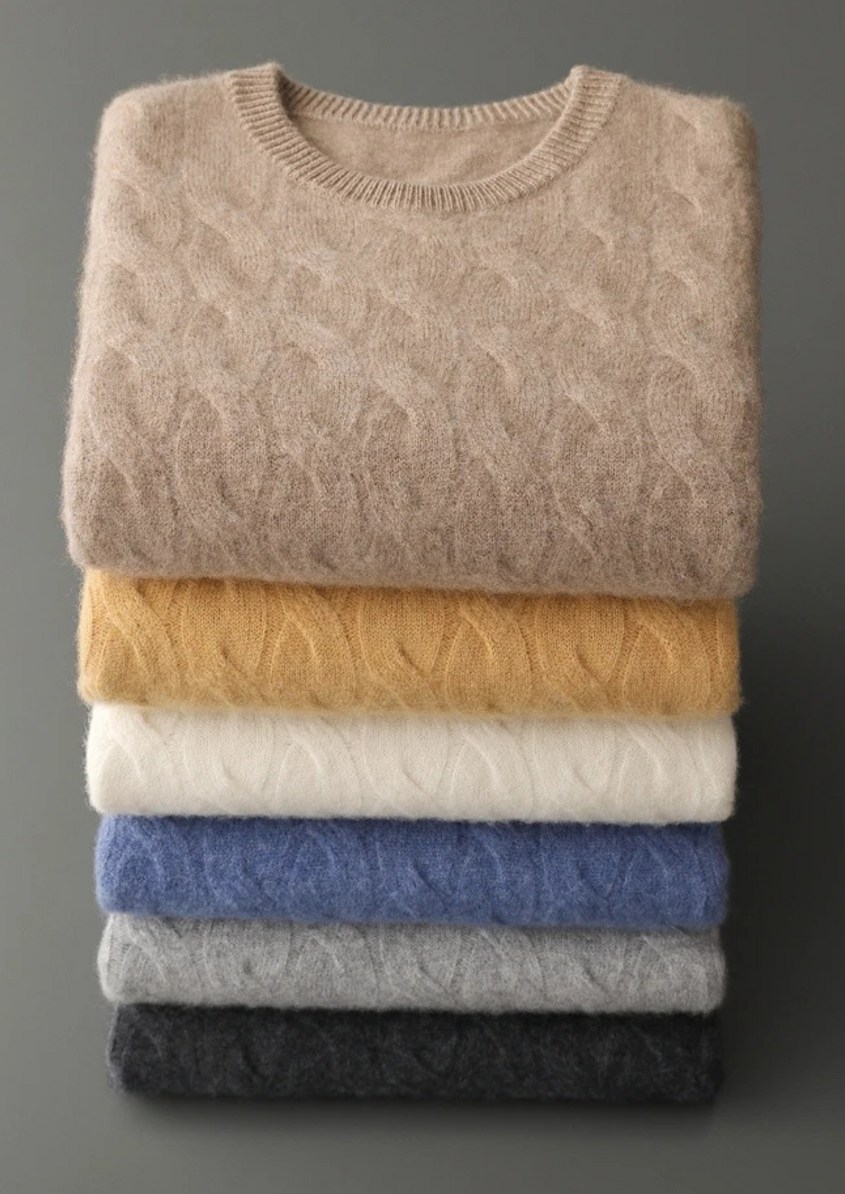 Premium Cashmere Cable Crewneck - photo 17