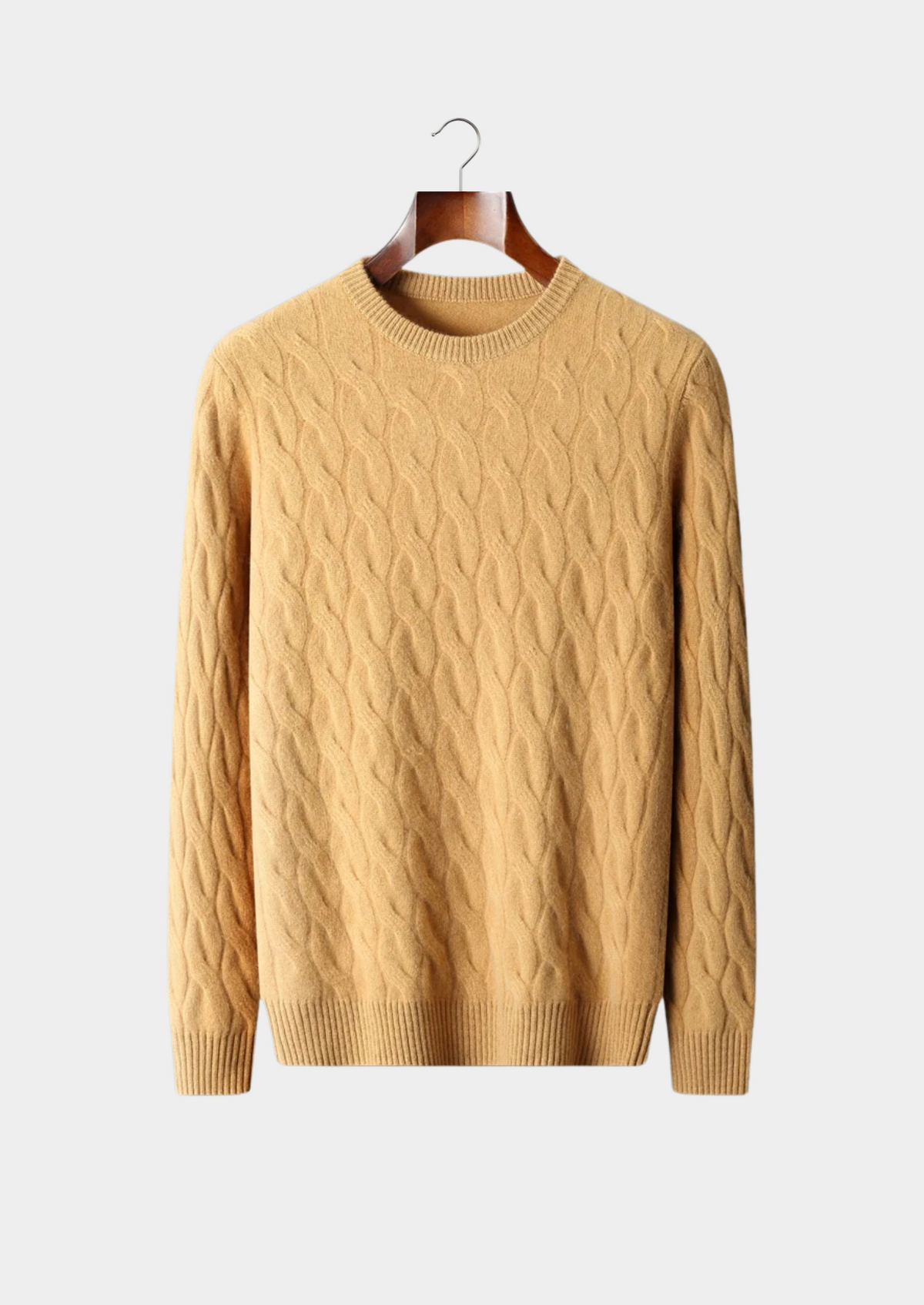 Premium Cashmere Cable Crewneck - photo 4