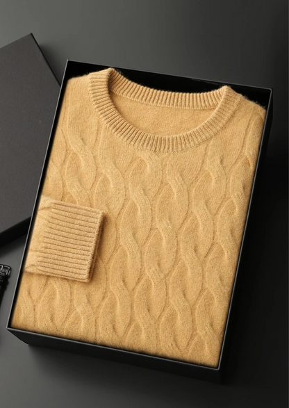 Premium Cashmere Cable Crewneck - photo 6