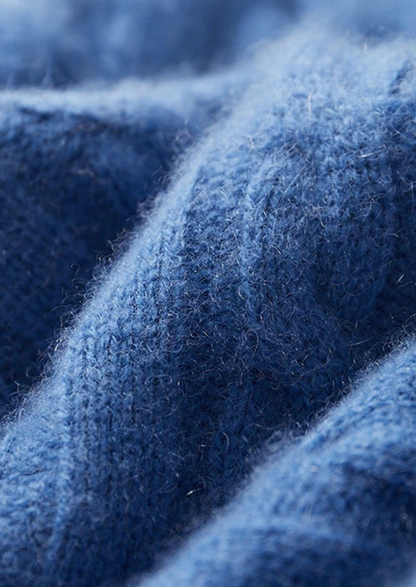 Premium Cashmere Cable Knit Zipper Hoodie - photo 6
