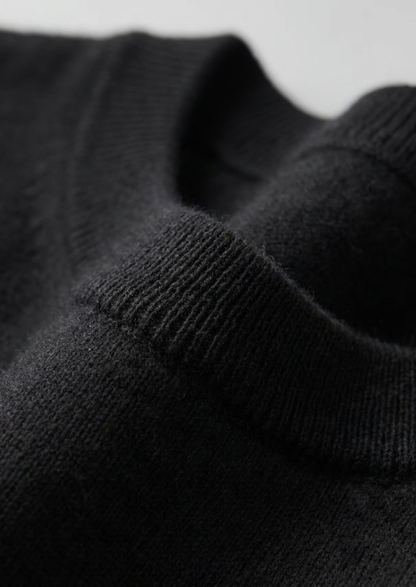 Premium Cashmere Classic Crewneck T-Shirt - Light Beige