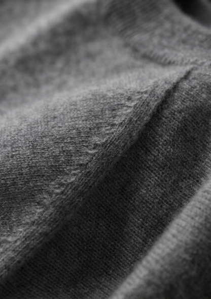 Premium Cashmere Classic Crewneck T-Shirt - Dark Gray - photo 3