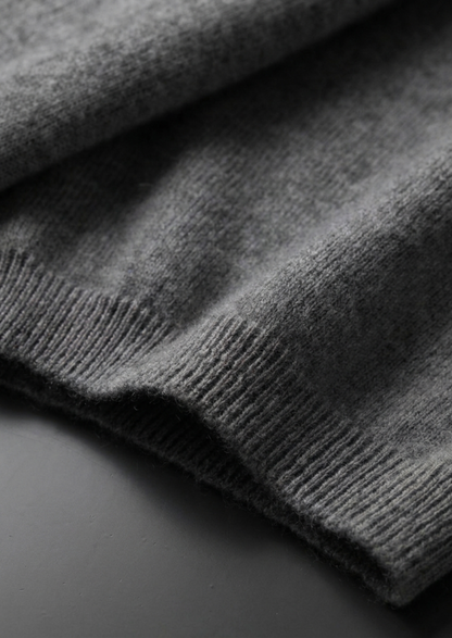 Premium Cashmere Classic Crewneck T-Shirt - Dark Gray - photo 4