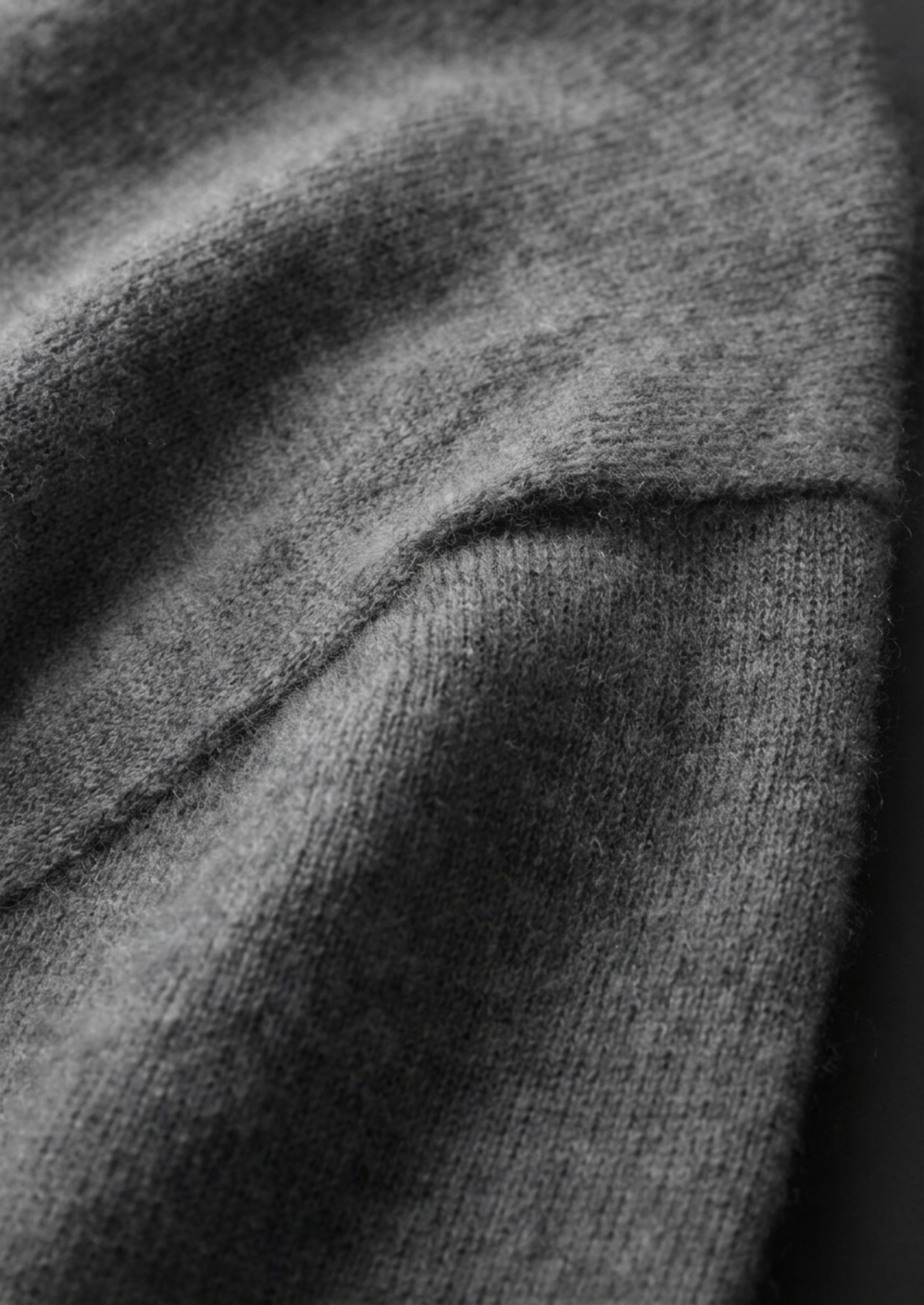Premium Cashmere Classic Crewneck T-Shirt - Light Beige