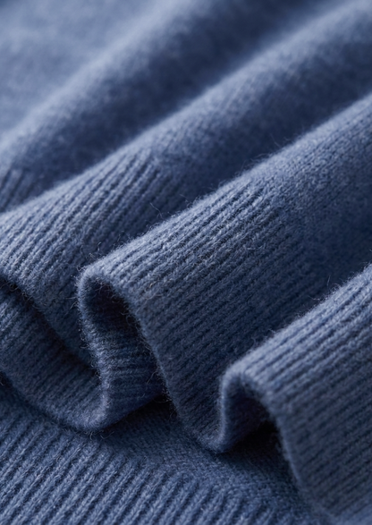 Premium Cashmere Classic Crewneck T-Shirt - Deep Atlantic - photo 4