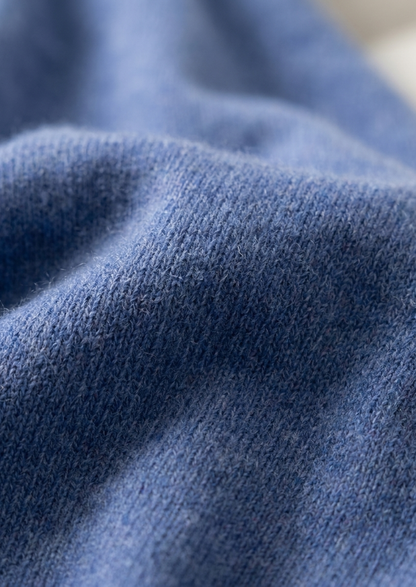 Premium Cashmere Classic Crewneck T-Shirt - Light Beige