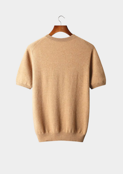 Premium Cashmere Classic Crewneck T-Shirt - Honey Mustard - photo 2