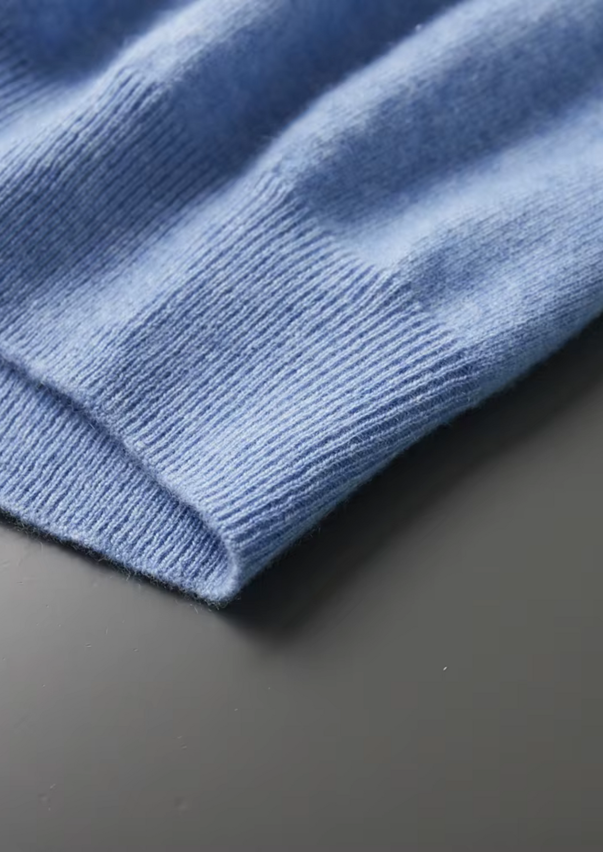 Premium Cashmere Classic Crewneck T-Shirt - Light Blue - photo 4