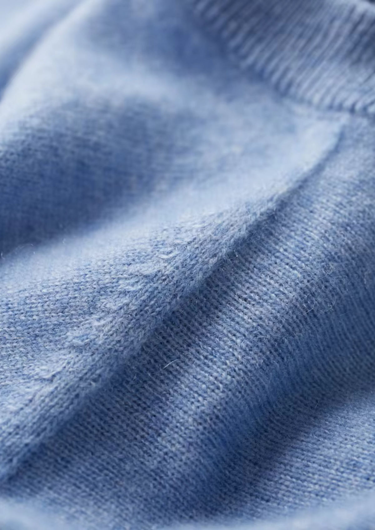 Premium Cashmere Classic Crewneck T-Shirt - Light Blue - photo 7