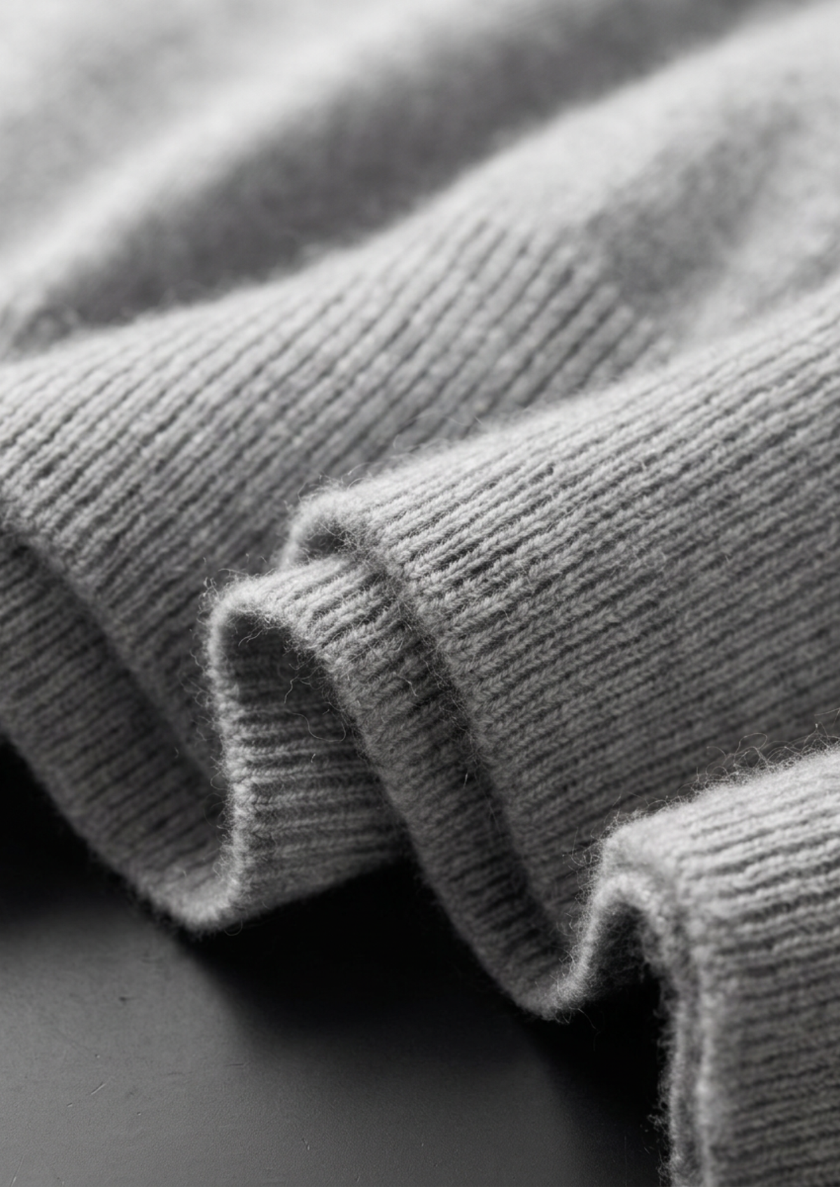 Premium Cashmere Classic Crewneck T-Shirt - Light Gray - photo 6