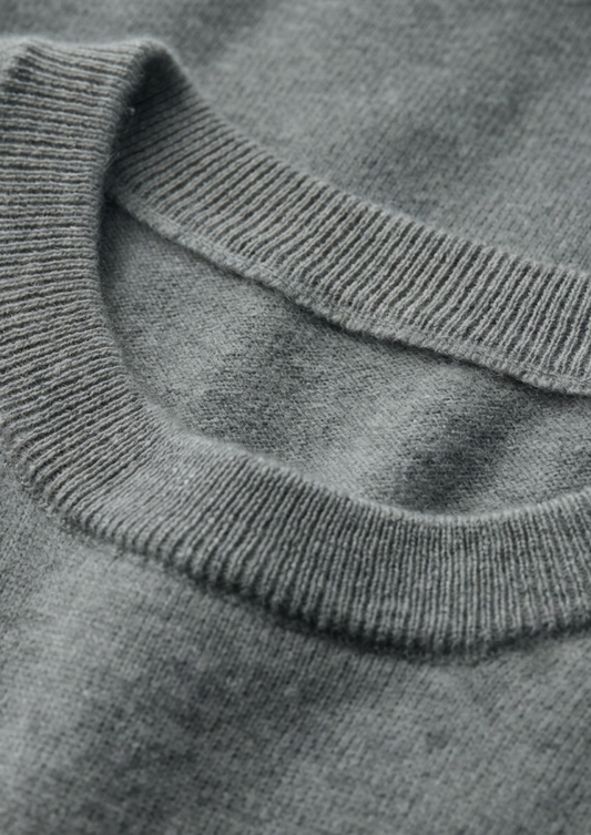 Premium Cashmere Classic Crewneck T-Shirt - Shadow Flint - photo 2