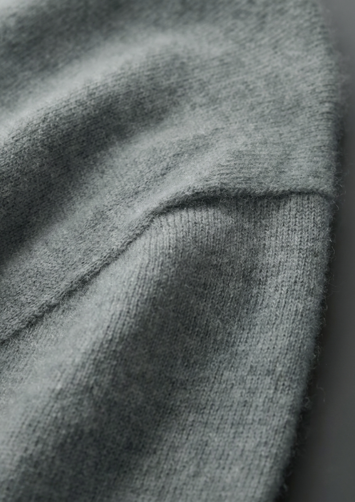 Premium Cashmere Classic Crewneck T-Shirt - Shadow Flint - photo 3